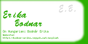 erika bodnar business card